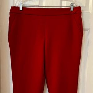 Dressbarn, Size 14, Red straight leg pants